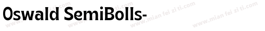 0swald SemiBolls字体转换